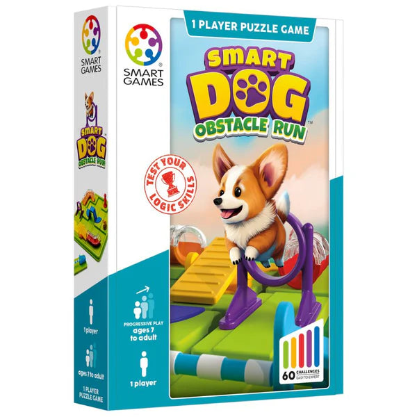 Smart Games: Smart Dog Obstacle Run Puzzle Game - 7yrs+