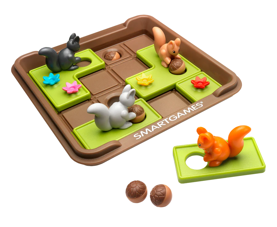 Smart Games: Squirrels Go Nuts! - Sliding Puzzle Game - 6yrs+