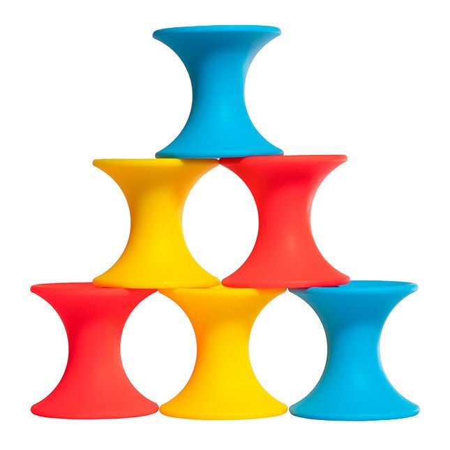 Tulu - 9pc open - ended soft building spools by Moluk - Timeless Toys