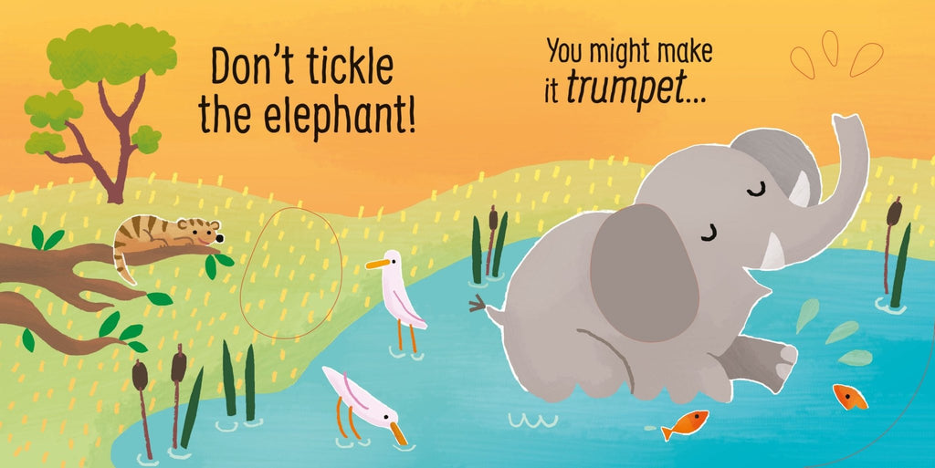 Usborne: Don't Tickle The Elephant Sound Book - 6mnths+ - Timeless Toys