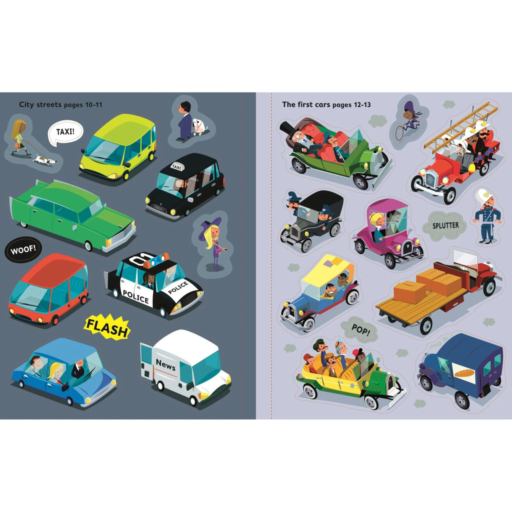 Usborne: First Sticker Book - Cars - 3yrs+ - Timeless Toys