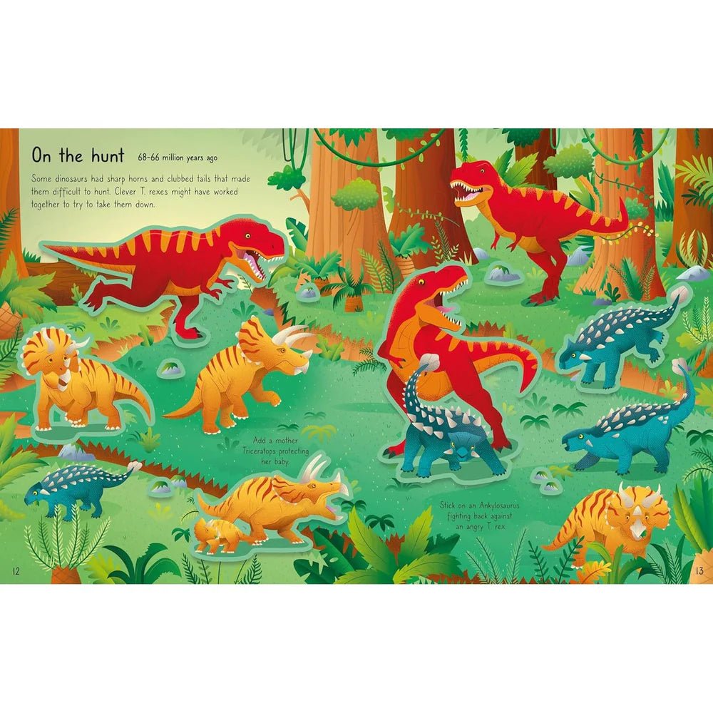 Usborne: First Sticker Book - T-Rex - 3yrs+ - Timeless Toys