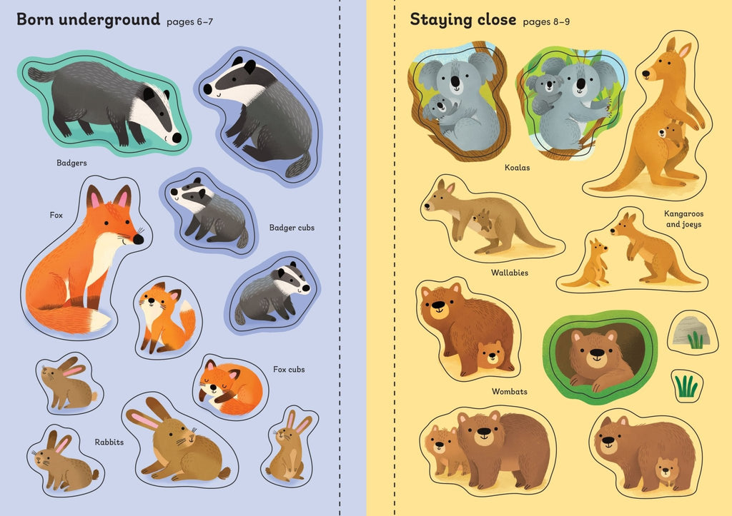 Usborne: Little First Stickers - Baby Animals - 3yrs+ - Timeless Toys