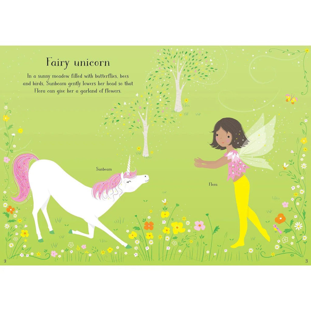 Usborne: Little Sticker Dolly Dressing - Unicorns - 4yrs+ - Timeless Toys