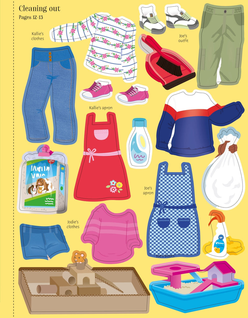 Usborne: Sticker Dolly Dressing - Pets - 5yrs+ - Timeless Toys