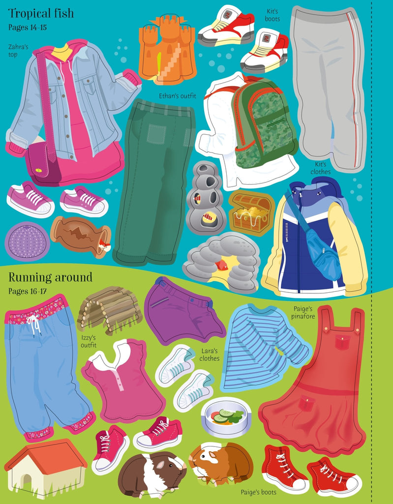 Usborne: Sticker Dolly Dressing - Pets - 5yrs+ - Timeless Toys