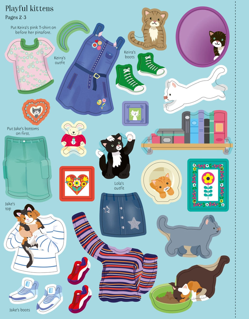 Usborne: Sticker Dolly Dressing - Pets - 5yrs+ - Timeless Toys