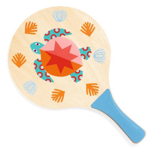 Wooden Beach Tennis Rackets Set - Sea by Djeco - Timeless Toys