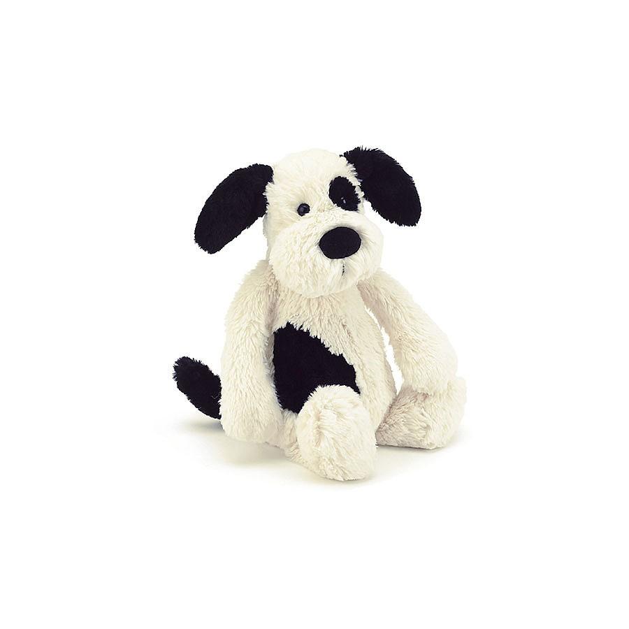 Bashful Black and Cream Puppy ( Medium) by Jellycat - Timeless Toys