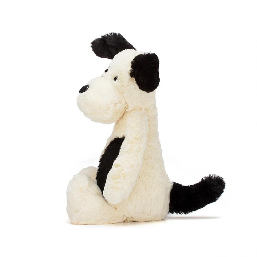 Bashful Black and Cream Puppy ( Medium) by Jellycat - Timeless Toys