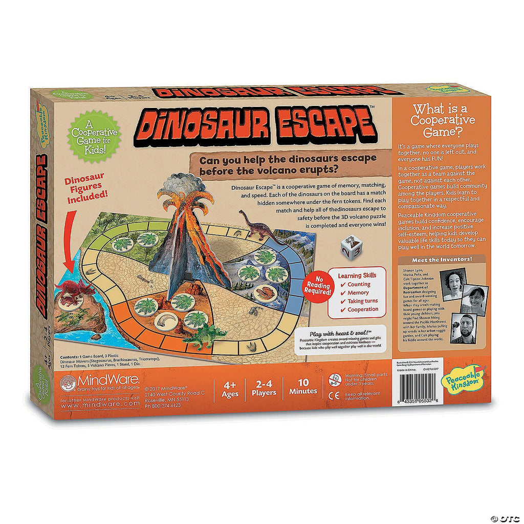 Dinosaur Escape - Cooperative Board Game - 4yrs+ - Timeless Toys