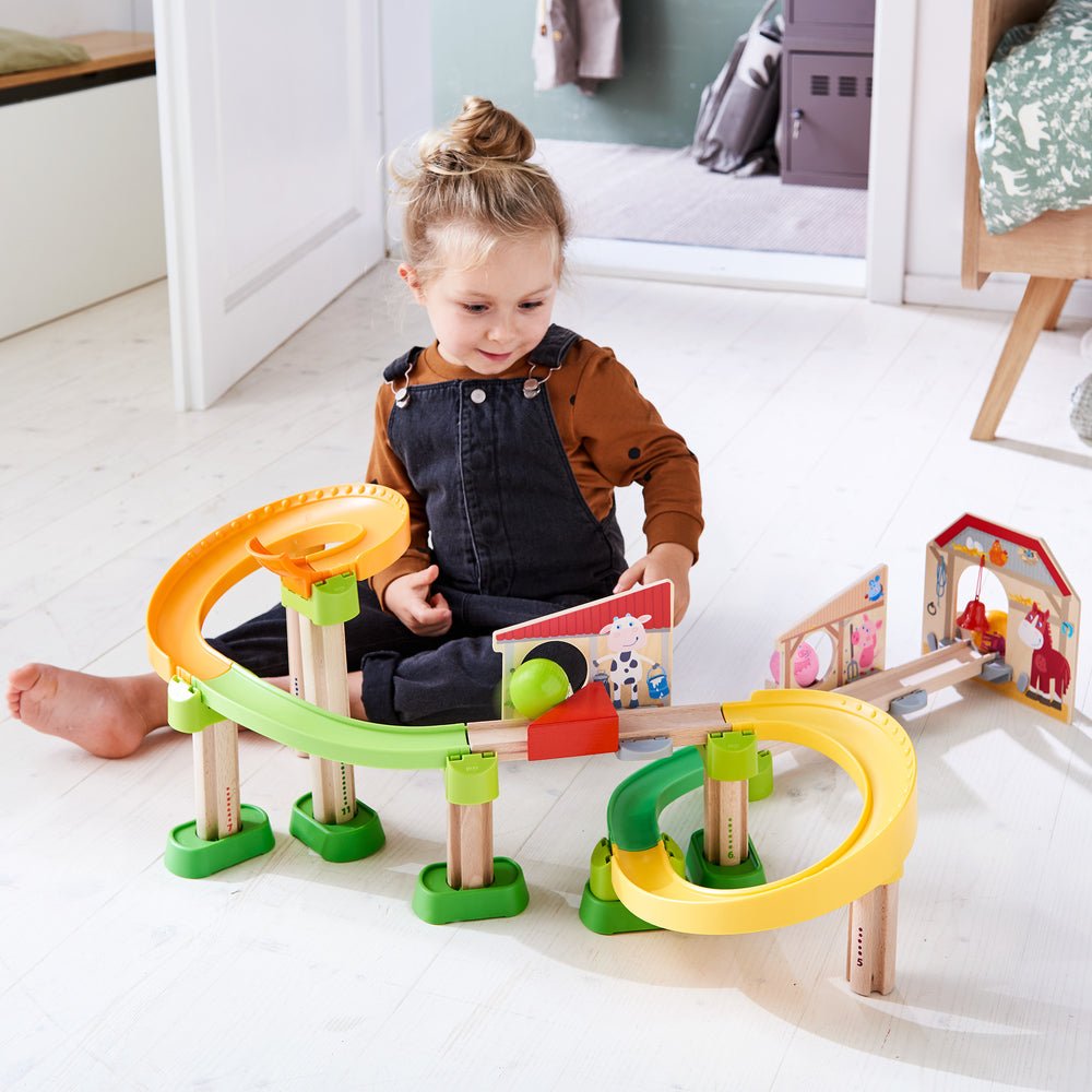 Kullerbu Ball Track Farm Babies by Haba – Timeless Toys