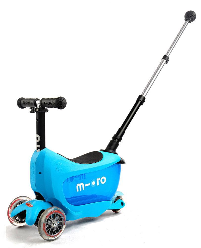 Micro Mini2Go Deluxe Plus Ride-On and Scooter - Blue - Timeless Toys