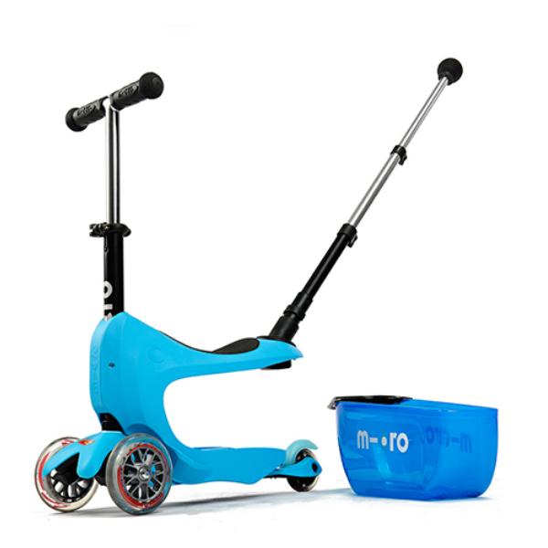 Micro Mini2Go Deluxe Plus Ride-On and Scooter - Blue - Timeless Toys