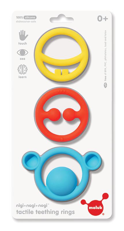 Nigi, Nagi + Nogi Teething Rings - Timeless Toys