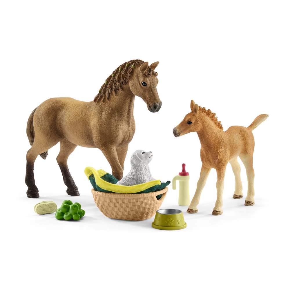 Schleich Horse Club - Sarah's Baby Animal Care Playset - Timeless Toys