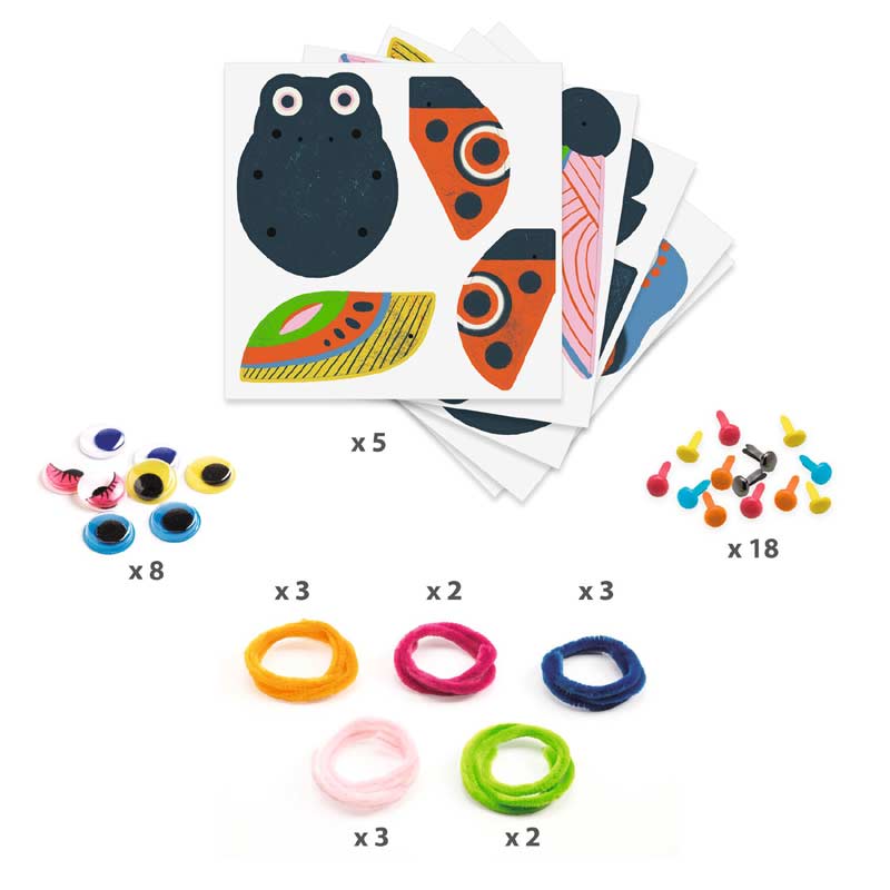 Yarn Bugs Craft Kit by Djeco - Timeless Toys